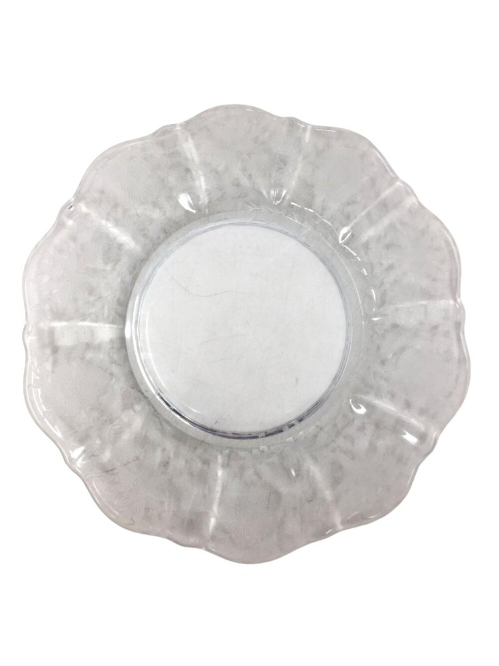 Vintage Cambridge Glass Wildflower Etched Bread & Butter Plate (6") - Picture 4 of 7